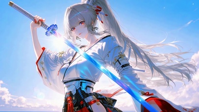 晴空白发赤瞳绯雪