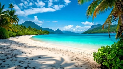 美丽治愈大海沙滩