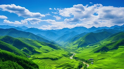 美丽山川风景