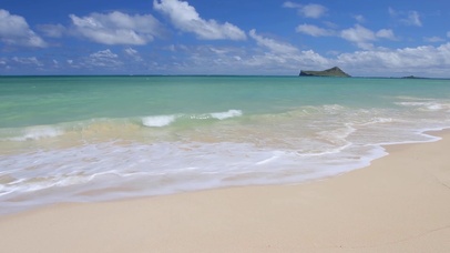 沙滩浪花1920x1080锁屏