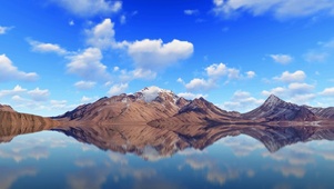 山川倒影
