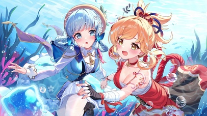 绫华和宵宫-画师：雲小猫