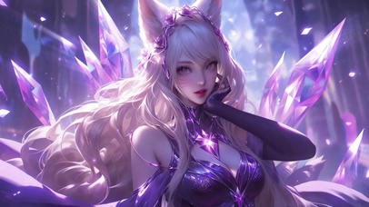 唯美紫色阿狸