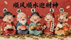 顺风顺水顺财神
