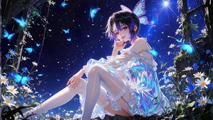 星空白丝美女蝴蝶忍