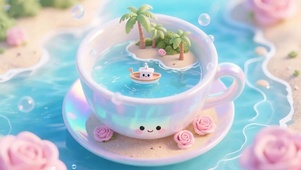 夏天小清新河流