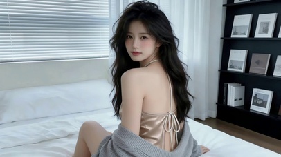 可爱居家女孩