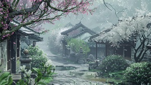 古镇瑞雪