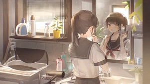 校服治愈少女