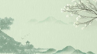 唯美治愈山水画