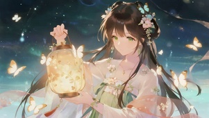 唯美可爱古风女孩