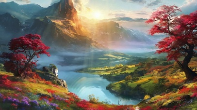 山间美景