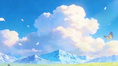 阳光花草树木带鱼屏