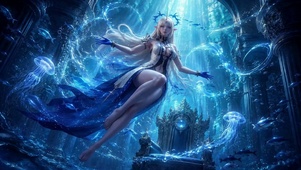 深海魔法精灵美少女
