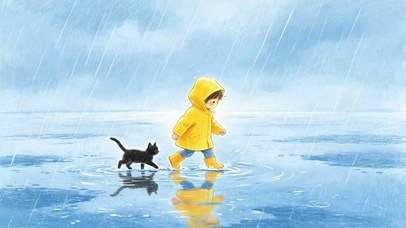 雨中漫步