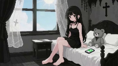 像素风少女的房间