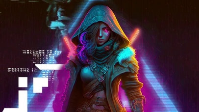 赛博朋克美少女