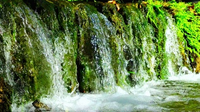 4K夏日清凉流水