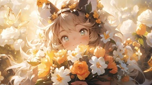 花丛少女
