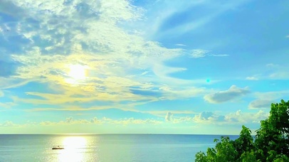 4K夕阳风起云涌