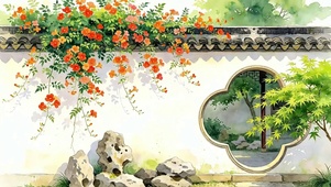 庭院凌霄花