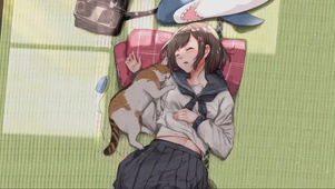 午睡的少女