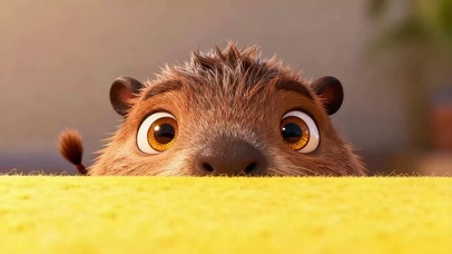 超萌治愈！害羞的小水豚~