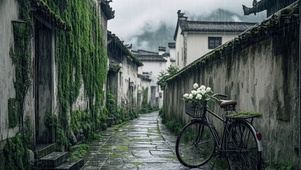 【雨景】山村小巷