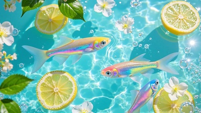 清凉小鱼流水系列