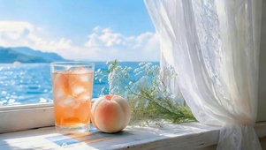 夏日水蜜桃汁