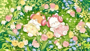 铃兰与小猫的春日童话