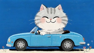 猫咪开车