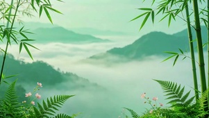 禅意古风仙境云海