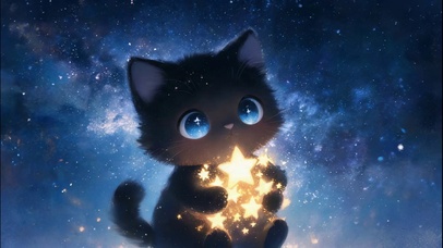 守护星光的小黑喵