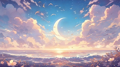 海上新月