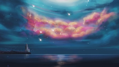 唯美治愈海边云彩美