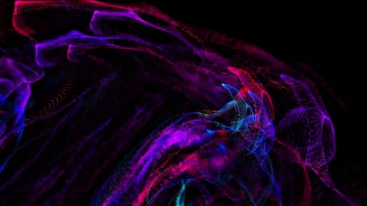 唯美水墨粒子4K