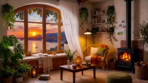 落日海景小屋