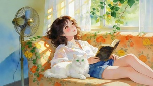 温馨的夏日午后