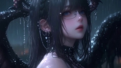 蓝色触手雨中色孽