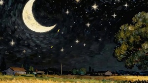 夜景星空带鱼屏