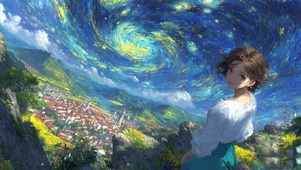 幻想美少女宇宙星空治愈