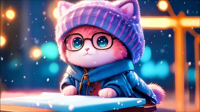 戴眼镜的小猫咪