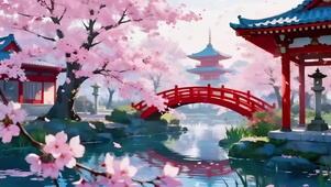 樱下红桥