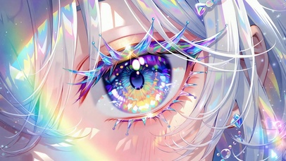 幻彩水晶动漫少女眼眸