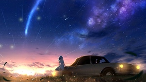 唯美治愈夜空风景