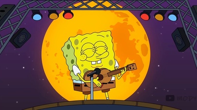 舞台上的海绵宝宝