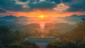 落日山间神秘基地