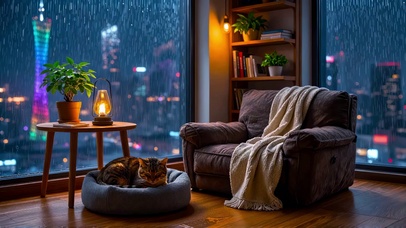 雨夜城市小窝
