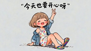 今天也要开心